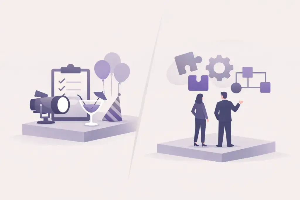 Eventbureau versus totalpartner - hvad passer jer?